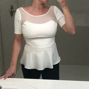 Elizabeth and James top, size 4, white